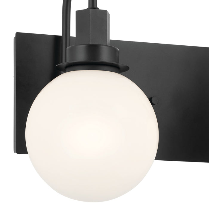 Kichler 55151BK Three Light Bath, Black