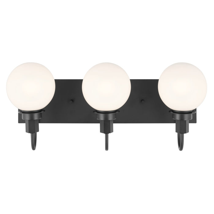 Kichler 55151BK Three Light Bath, Black