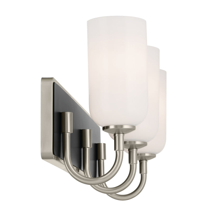Kichler 55163NI Three Light Bath, Brushed Nickel