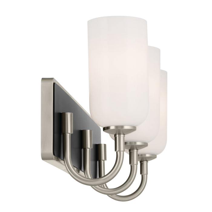 Kichler 55163NI Three Light Bath, Brushed Nickel