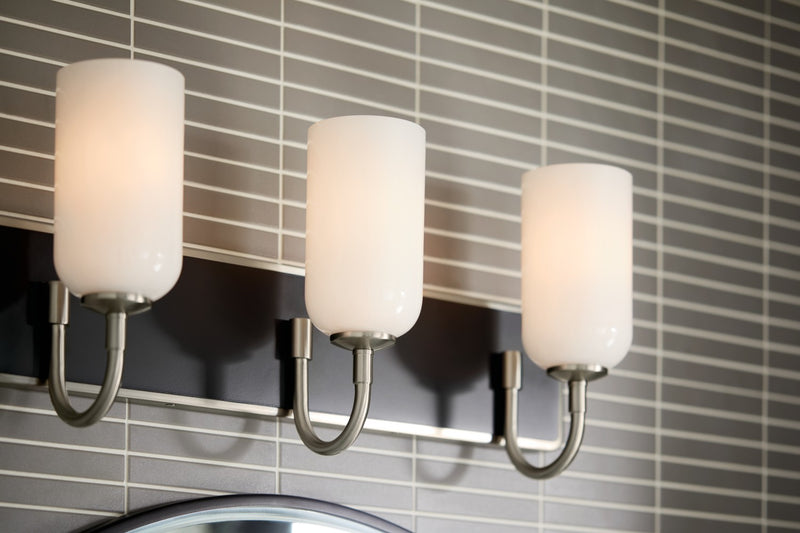 Kichler 55163NI Three Light Bath, Brushed Nickel