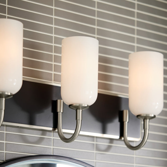 Kichler 55163NI Three Light Bath, Brushed Nickel