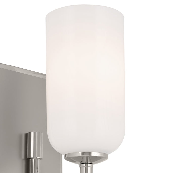 Kichler 55161PN One Light Wall Sconce, Polished Nickel