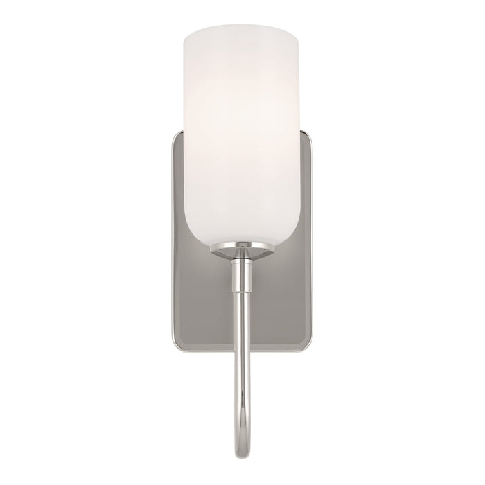 Kichler 55161PN One Light Wall Sconce, Polished Nickel