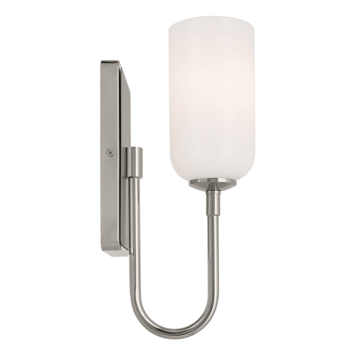 Kichler 55161PN One Light Wall Sconce, Polished Nickel