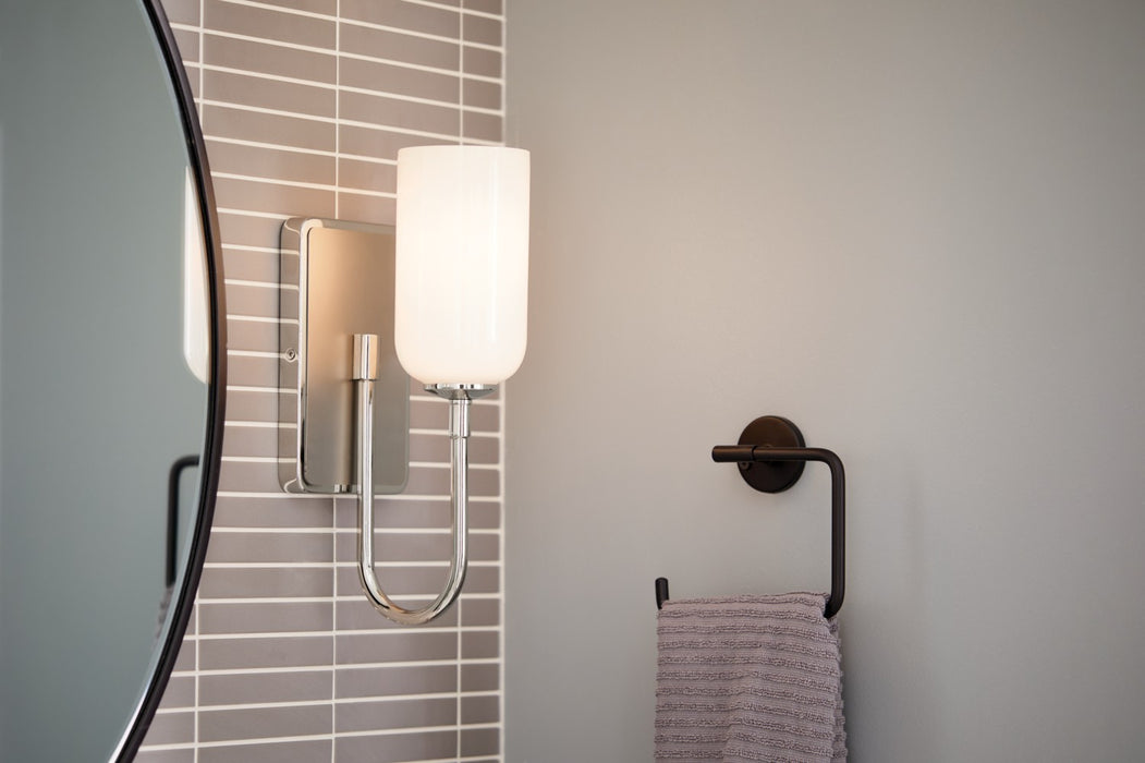 Kichler 55161PN One Light Wall Sconce, Polished Nickel