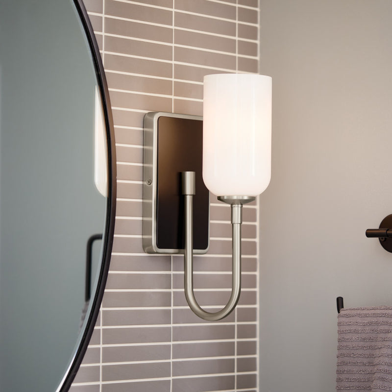 Kichler 55161NI One Light Wall Sconce, Brushed Nickel