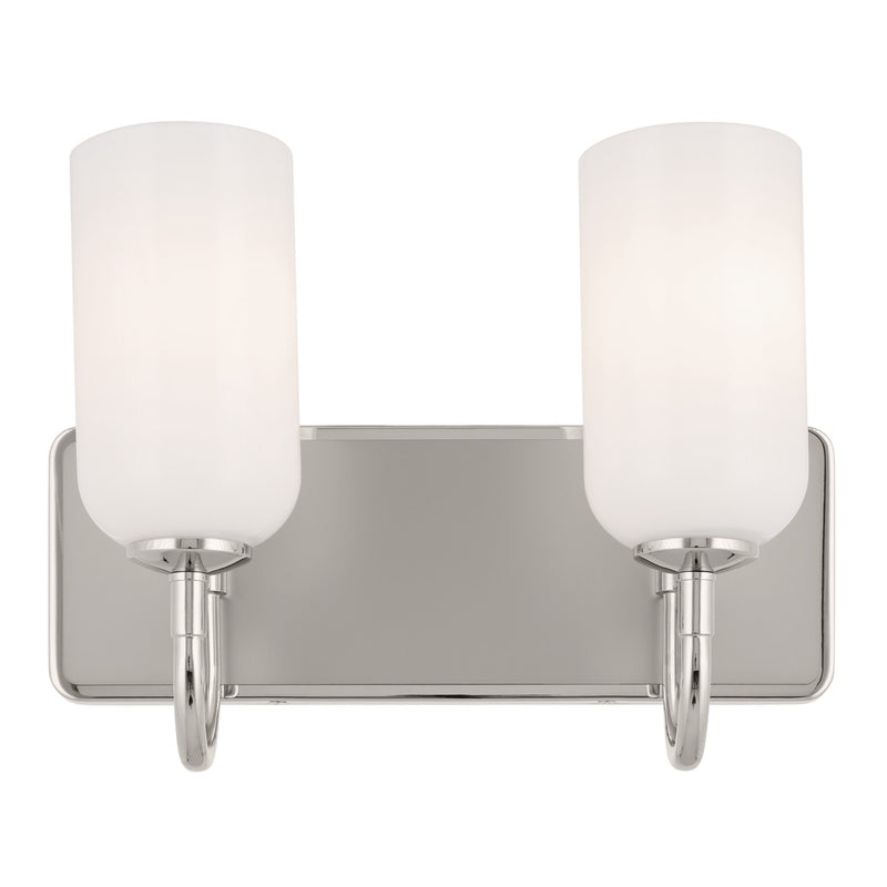 Kichler 55162PN Two Light Bath, Polished Nickel