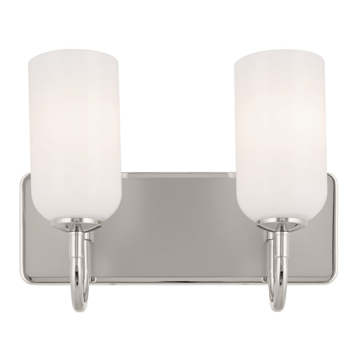 Kichler 55162PN Two Light Bath, Polished Nickel