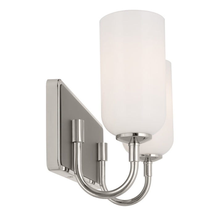 Kichler 55162PN Two Light Bath, Polished Nickel