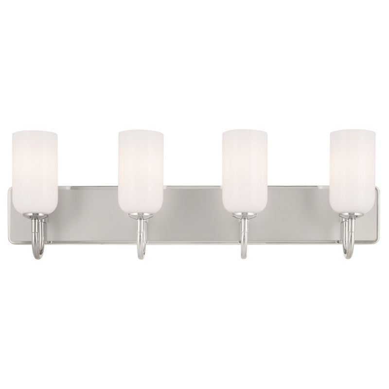 Kichler 55164PN Four Light Bath, Polished Nickel