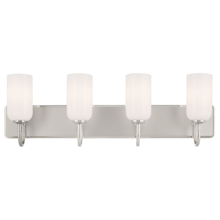 Kichler 55164PN Four Light Bath, Polished Nickel