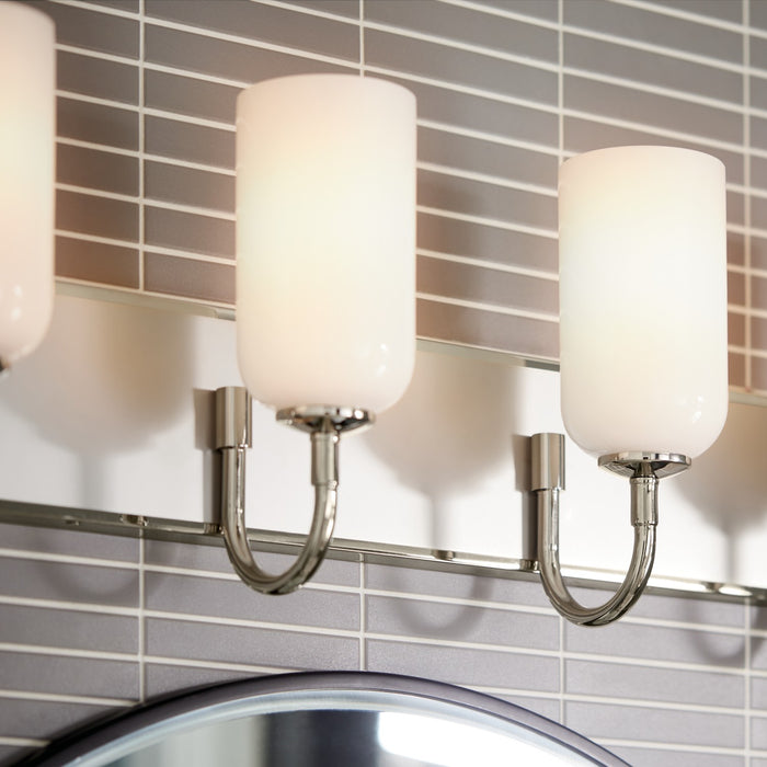Kichler 55164PN Four Light Bath, Polished Nickel