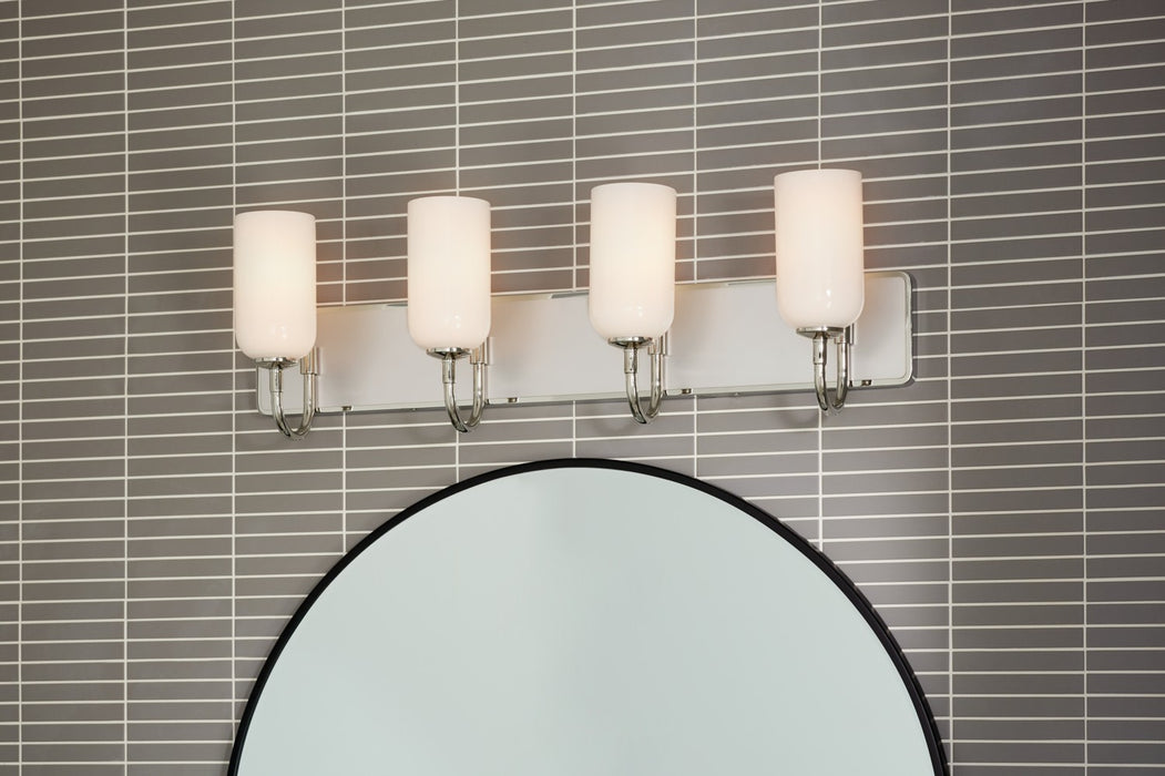 Kichler 55164PN Four Light Bath, Polished Nickel