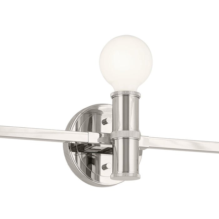 Kichler 55157PN Three Light Bath, Polished Nickel
