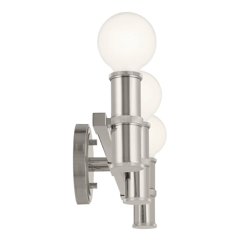Kichler 55157PN Three Light Bath, Polished Nickel