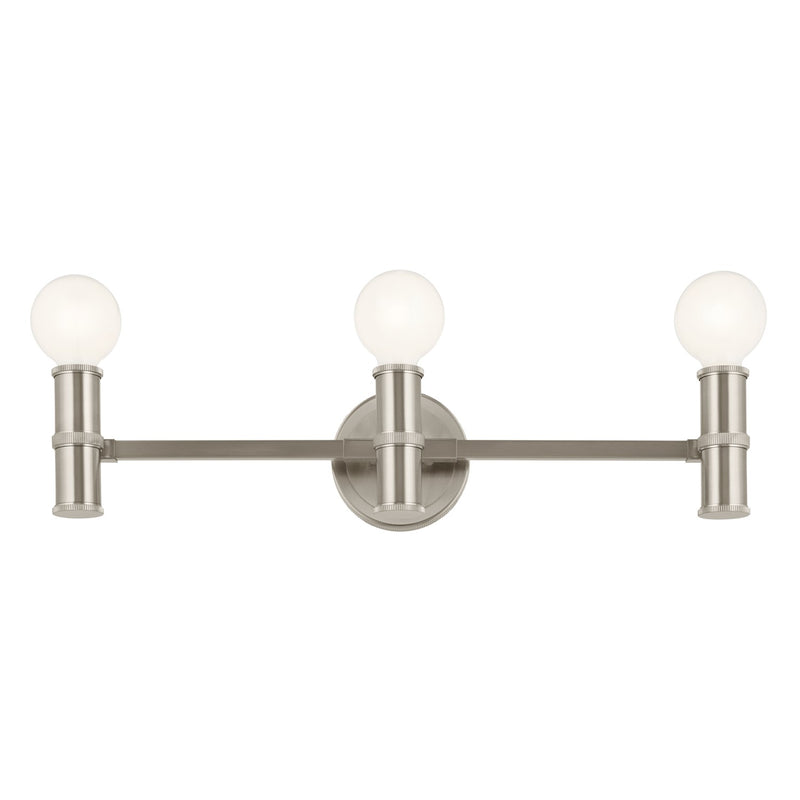 Kichler 55157NI Three Light Bath, Brushed Nickel