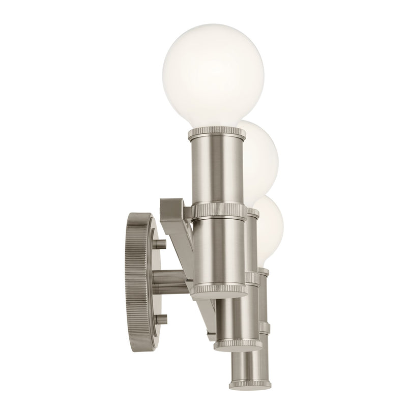 Kichler 55157NI Three Light Bath, Brushed Nickel