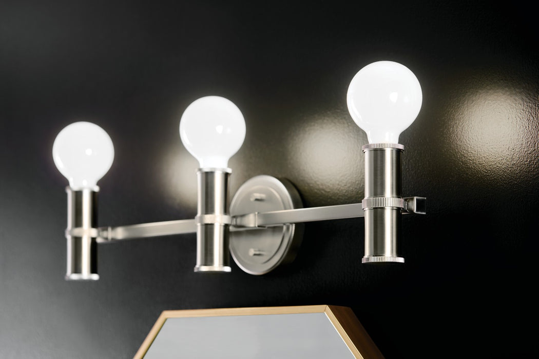 Kichler 55157NI Three Light Bath, Brushed Nickel
