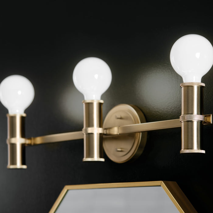 Kichler 55157CPZ Three Light Bath, Champagne Bronze