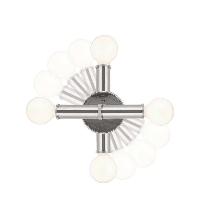 Kichler 55159PN Two Light Wall Sconce, Polished Nickel