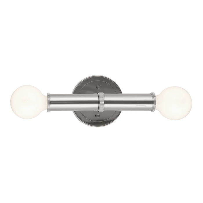 Kichler 55159PN Two Light Wall Sconce, Polished Nickel