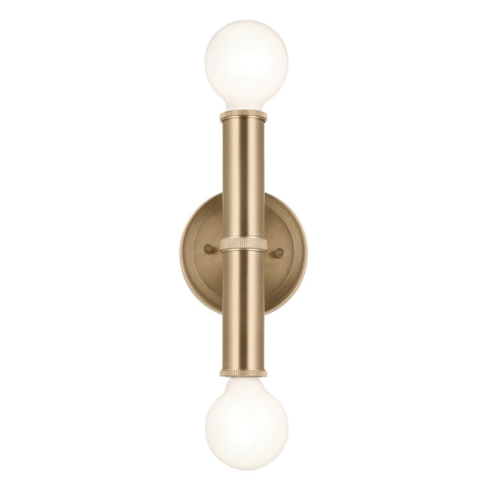 Kichler 55159CPZ Two Light Wall Sconce, Champagne Bronze