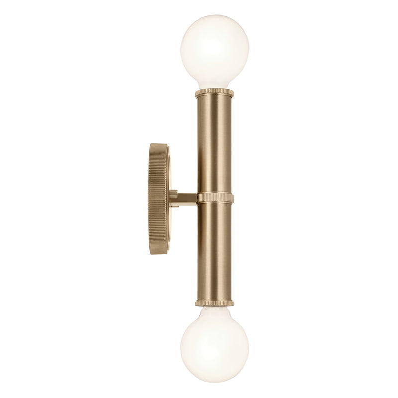 Kichler 55159CPZ Two Light Wall Sconce, Champagne Bronze
