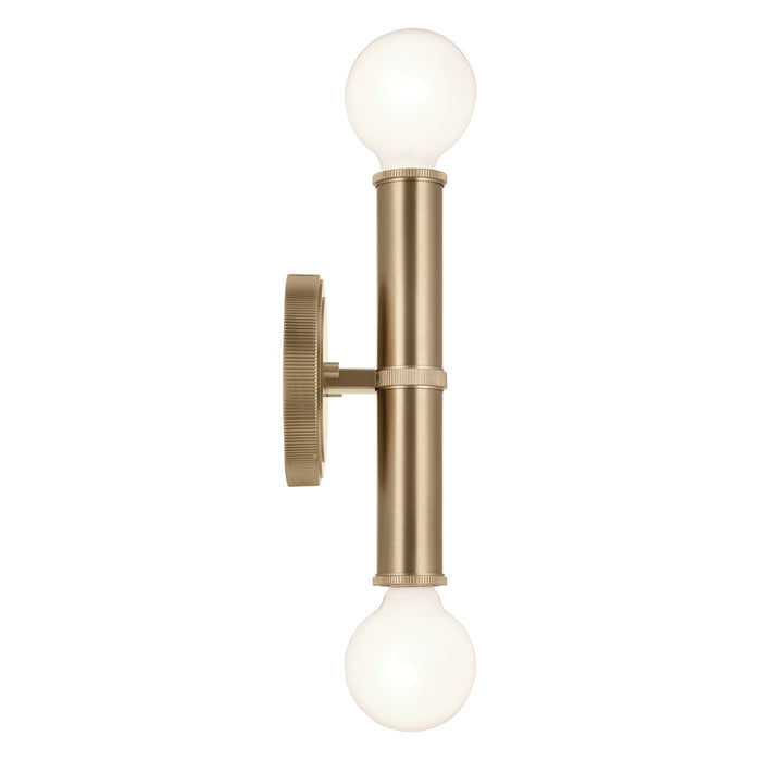 Kichler 55159CPZ Two Light Wall Sconce, Champagne Bronze