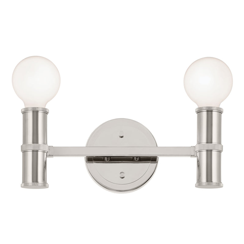Kichler 55158PN Two Light Bath, Polished Nickel
