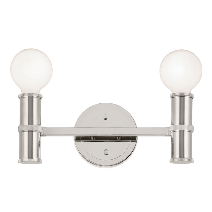 Kichler 55158PN Two Light Bath, Polished Nickel