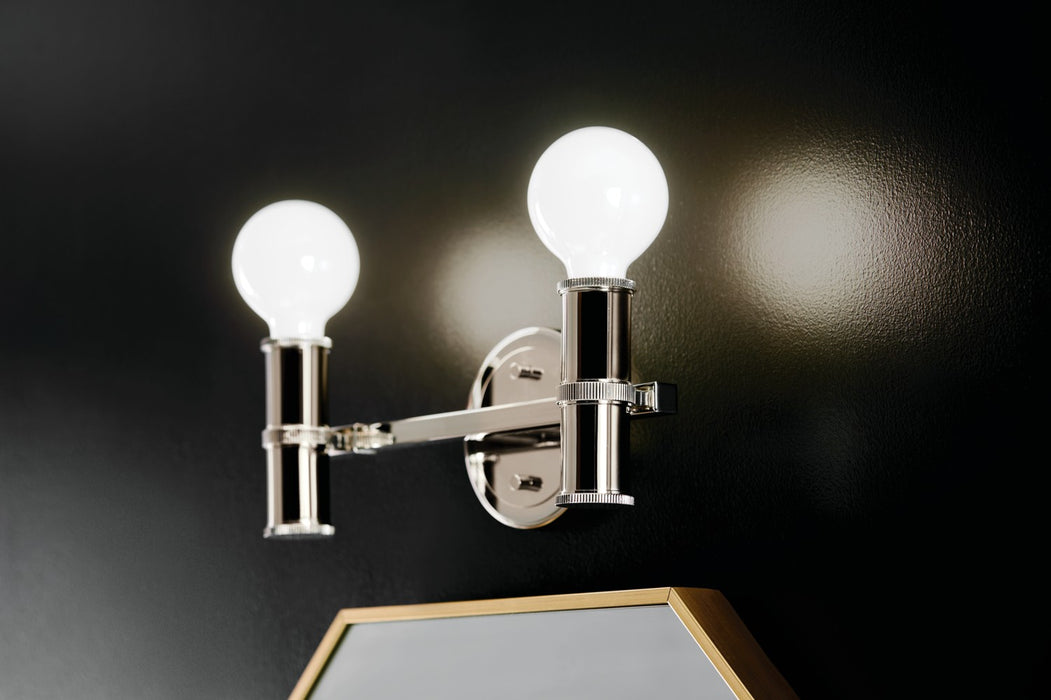 Kichler 55158PN Two Light Bath, Polished Nickel