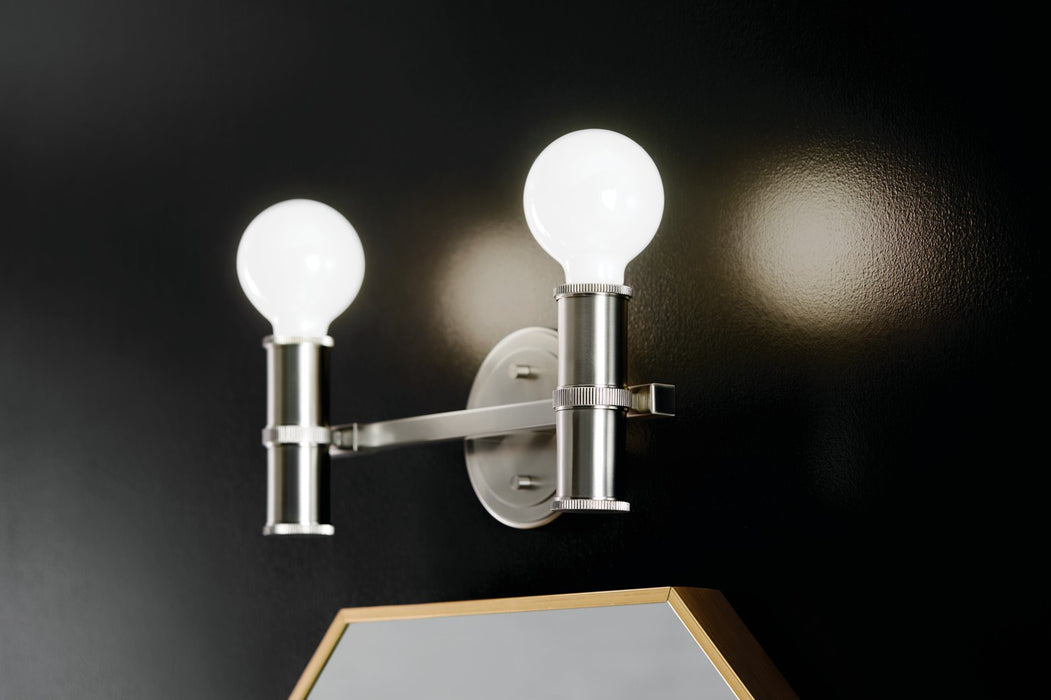 Kichler 55158NI Two Light Bath, Brushed Nickel