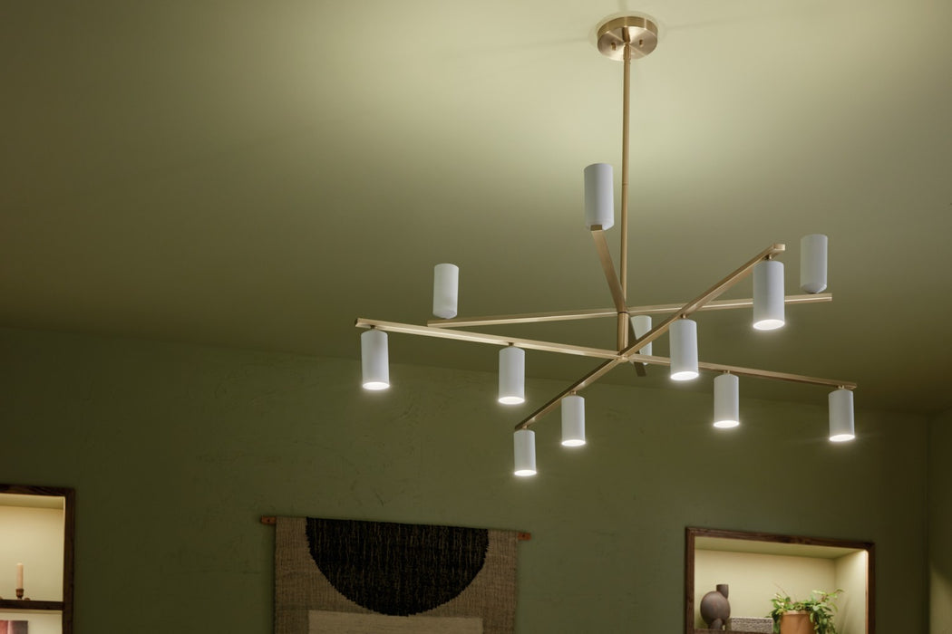 Kichler 52533CPZWH LED Chandelier, Champagne Bronze