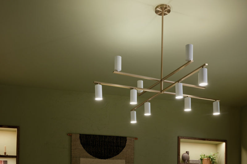Kichler 52533CPZWH LED Chandelier, Champagne Bronze