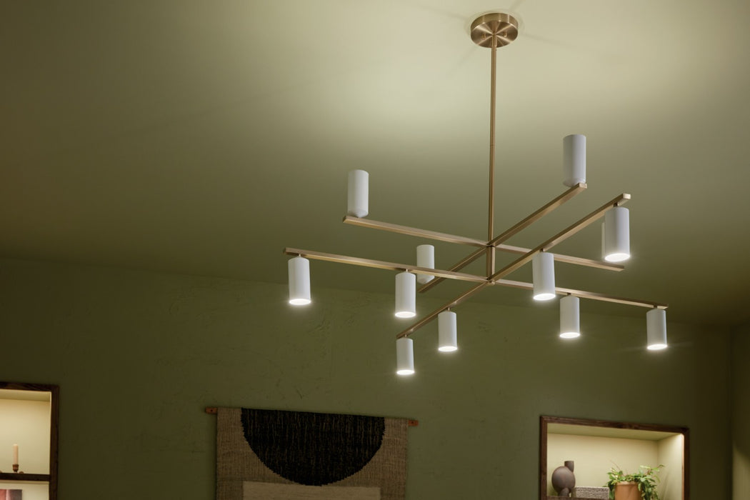 Kichler 52533CPZWH LED Chandelier, Champagne Bronze