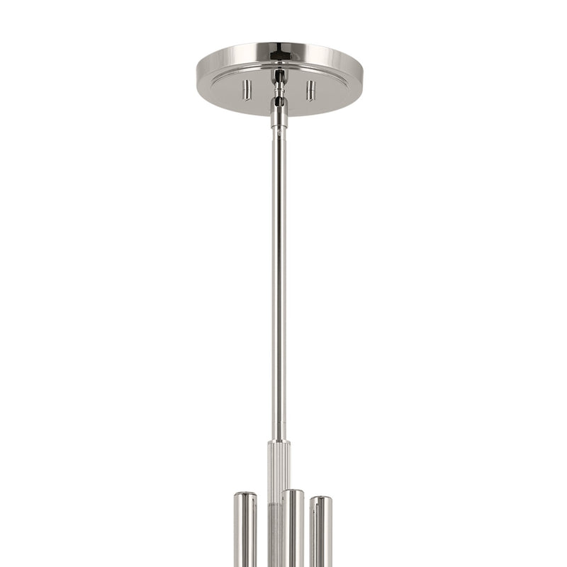 Kichler 52551PN Ten Light Chandelier, Polished Nickel