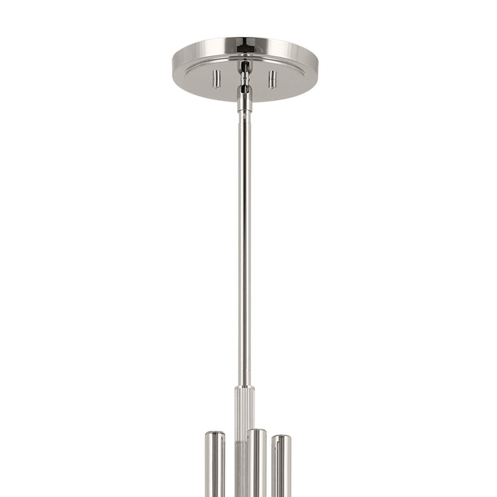 Kichler 52551PN Ten Light Chandelier, Polished Nickel