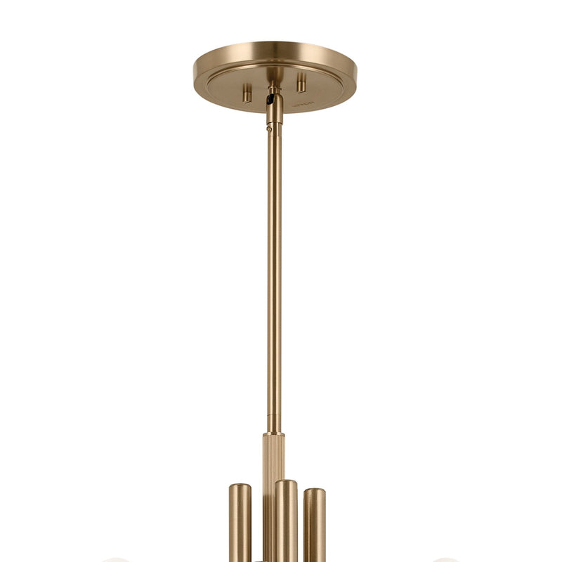 Kichler 52551CPZ Ten Light Chandelier, Champagne Bronze