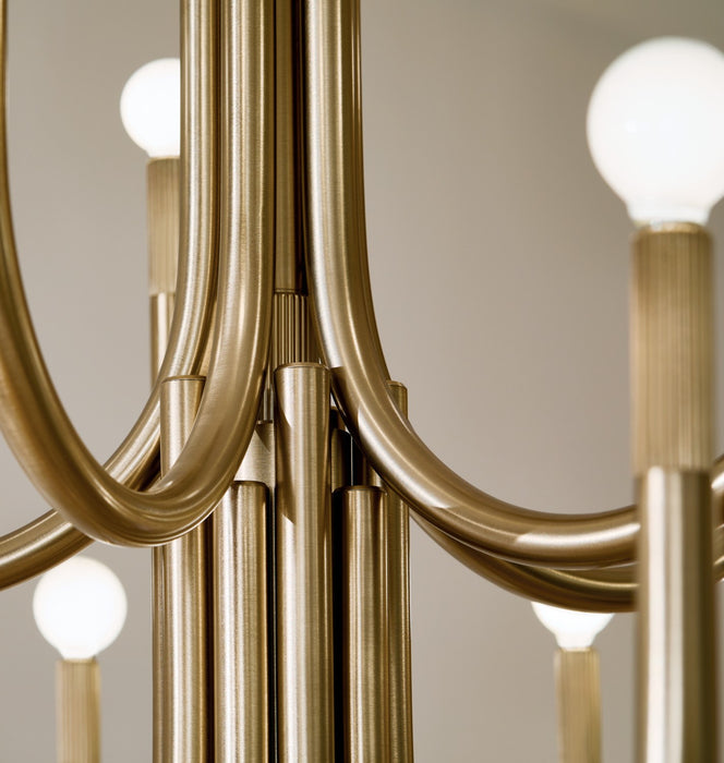 Kichler 52552CPZ 15 Light Chandelier, Champagne Bronze