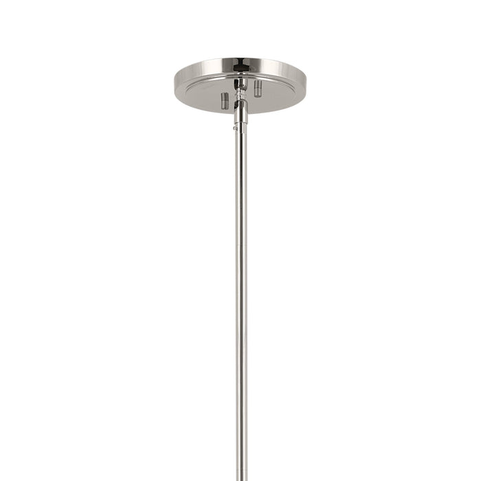 Kichler 52553PN Eight Light Chandelier, Polished Nickel