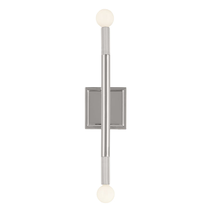 Kichler 52556PN Two Light Wall Sconce, Polished Nickel