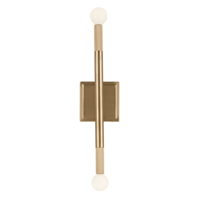 Kichler 52556CPZ Two Light Wall Sconce, Champagne Bronze