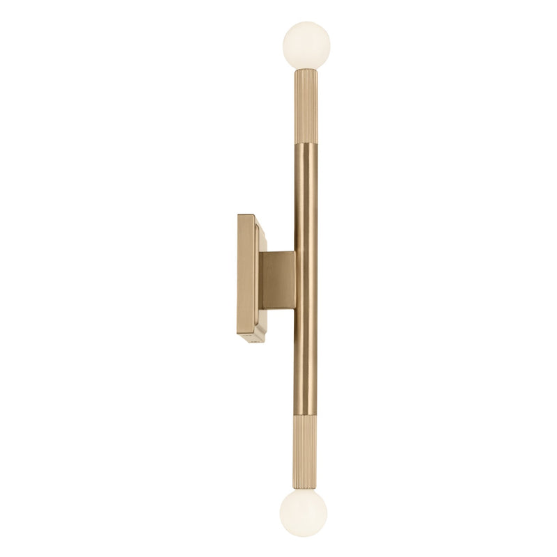 Kichler 52556CPZ Two Light Wall Sconce, Champagne Bronze