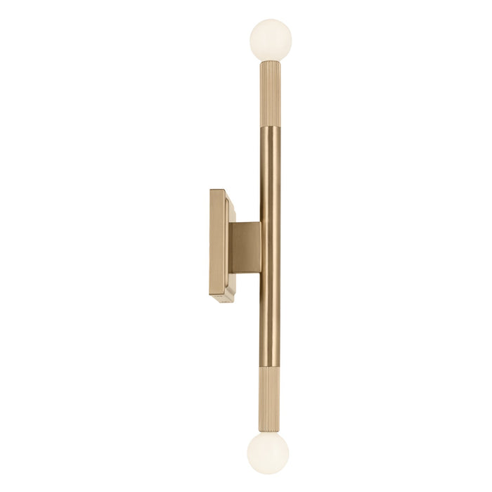 Kichler 52556CPZ Two Light Wall Sconce, Champagne Bronze