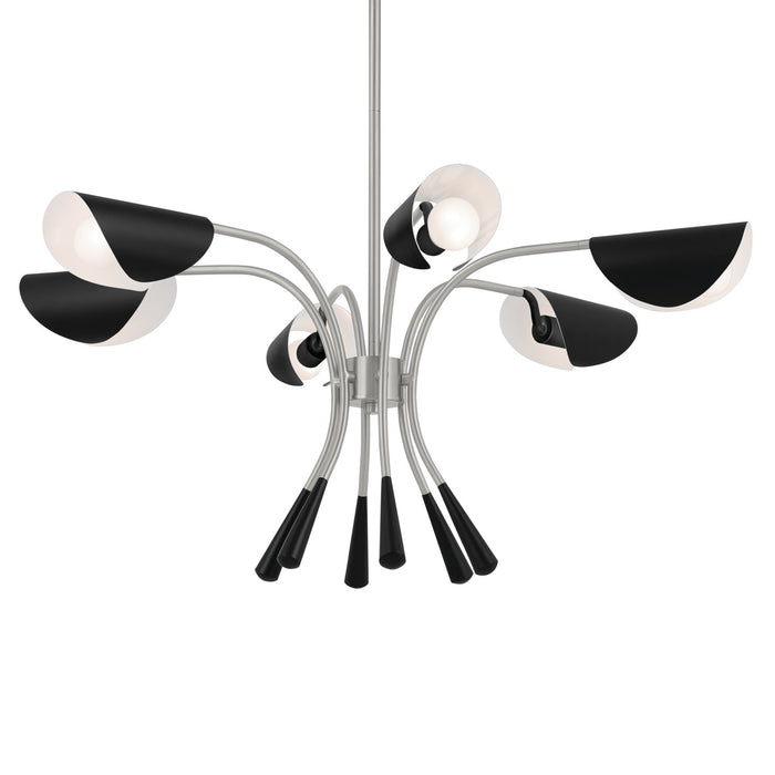 Kichler 52559SN Six Light Chandelier, Satin Nickel