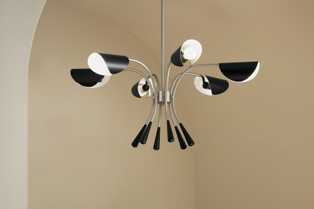 Kichler 52559SN Six Light Chandelier, Satin Nickel