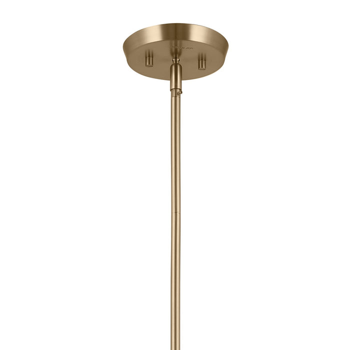 Kichler 52558CPZBK Five Light Chandelier/Semi Flush, Champagne Bronze