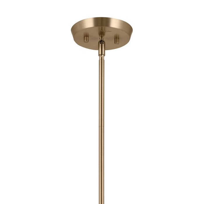 Kichler 52558CPZWH Five Light Chandelier/Semi Flush, Champagne Bronze