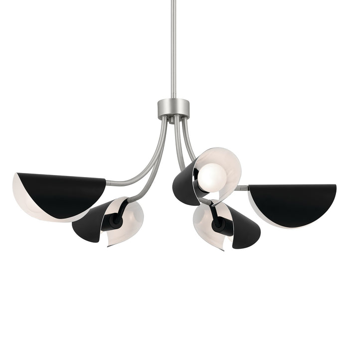 Kichler 52558SN Five Light Chandelier/Semi Flush, Satin Nickel